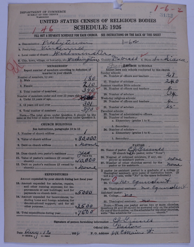 Scan of Presbyterian Church in the United States of America: 3132