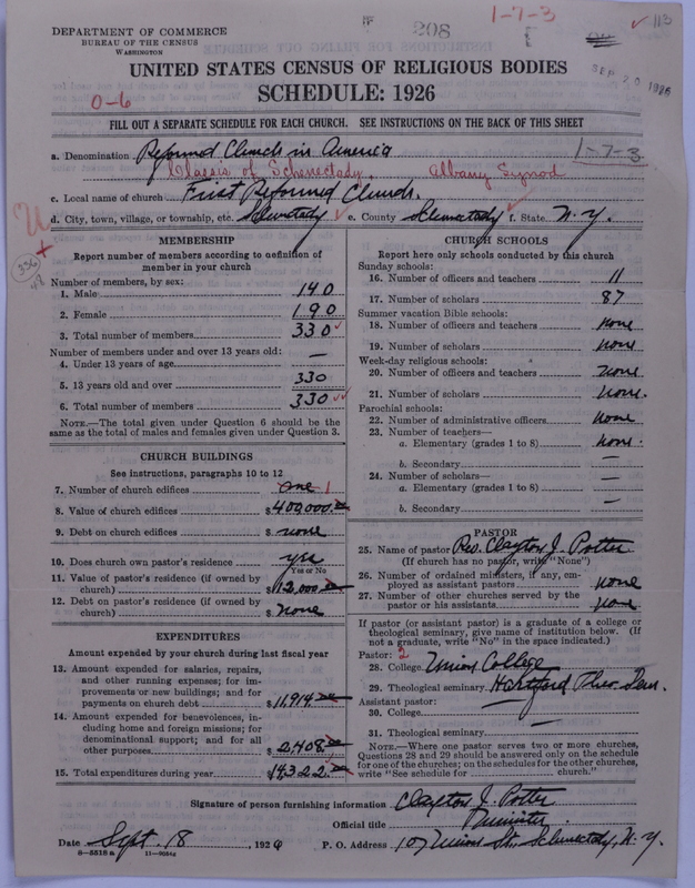 Scan of Reformed Church in America: 208