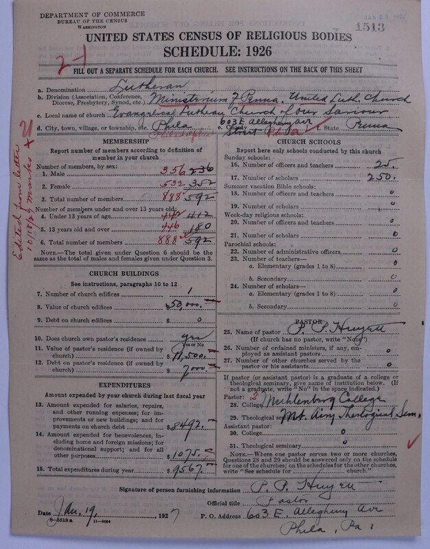 Scan of United Lutheran Church in America: 1513