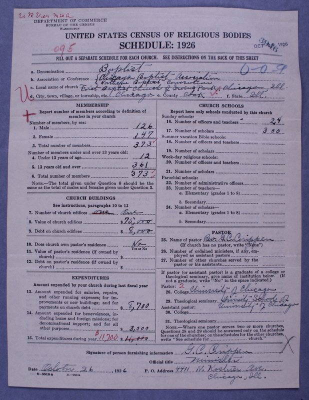 Scan of Northern Baptist Convention: 3946