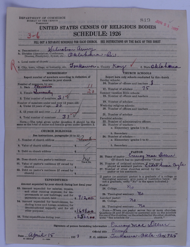 Scan of Salvation Army: 819