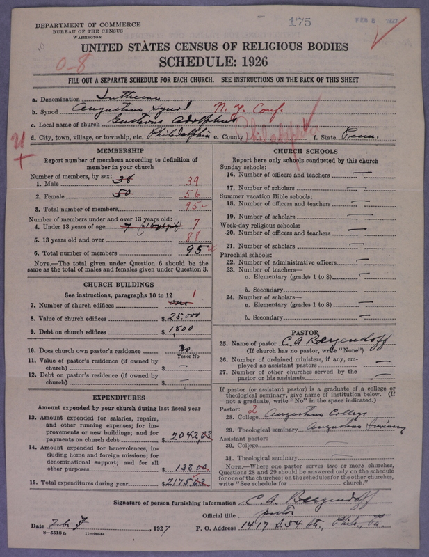 Scan of Evangelical Lutheran Augustana Synod of North America: 175