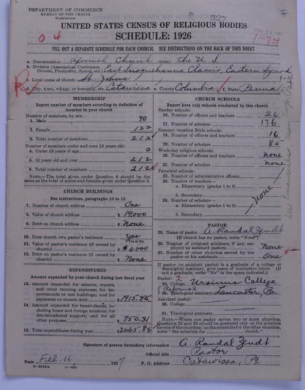 Scan of Reformed Church in the United States: 327