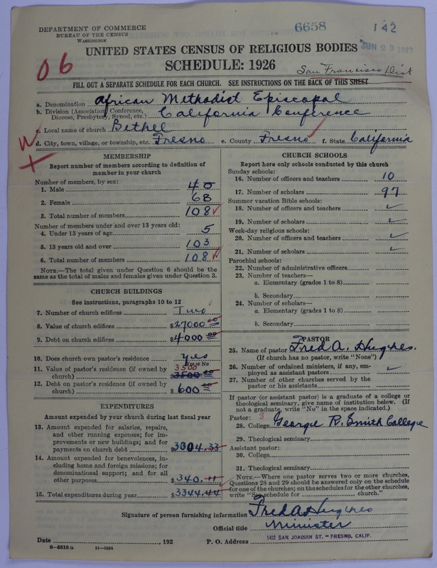 Scan of African Methodist Episcopal Church: 6658