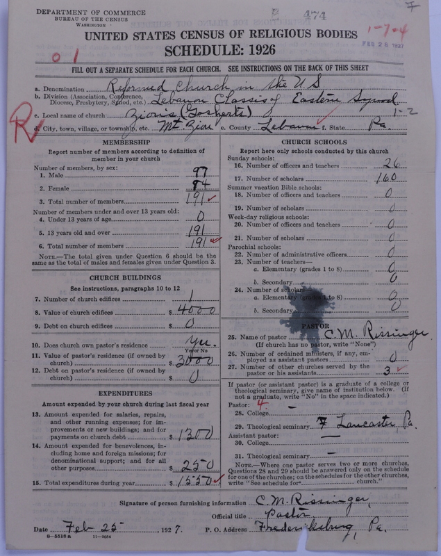 Scan of Reformed Church in the United States: 474