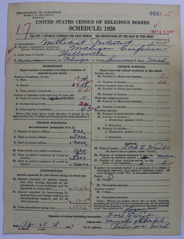 Scan of Methodist Protestant Church: 654