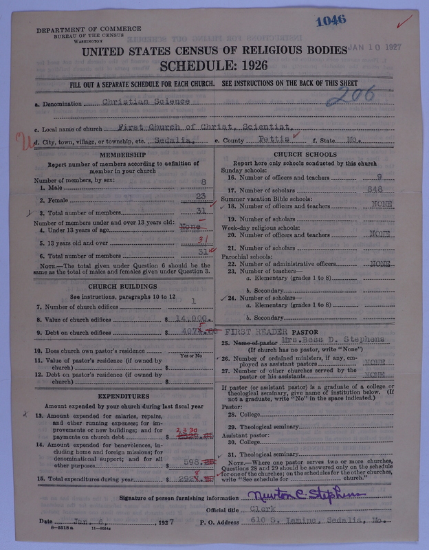 Scan of Church of Christ, Scientist: 1046