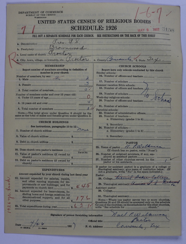 Scan of Presbyterian Church in the United States: 3158