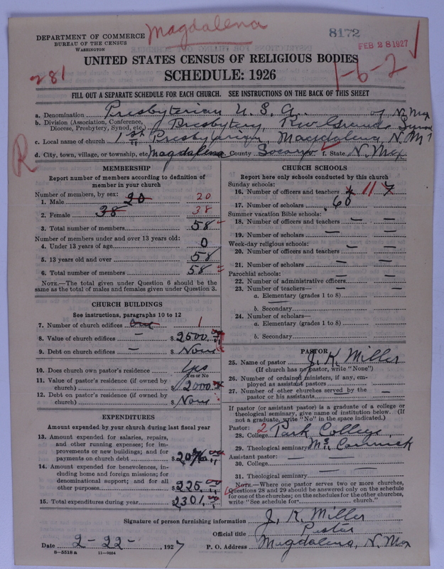 Scan of Presbyterian Church in the United States of America: 8172