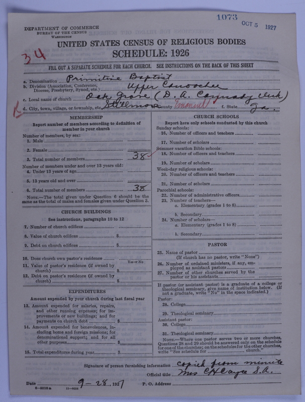 Scan of Primitive Baptists: 1073