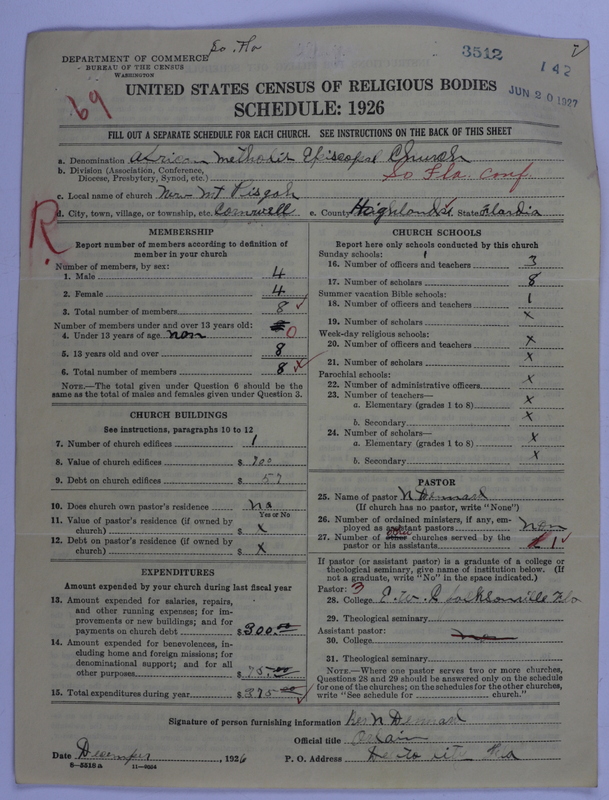 Scan of African Methodist Episcopal Church: 3512