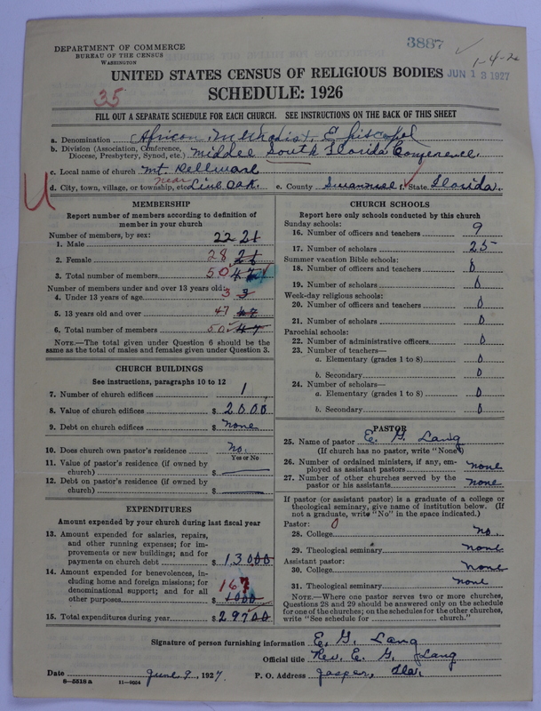 Scan of African Methodist Episcopal Church: 3887