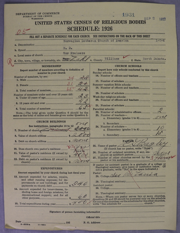 Scan of Norwegian Lutheran Church of America: 1931