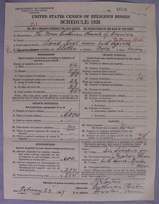 Scan of Norwegian Lutheran Church of America: 1031