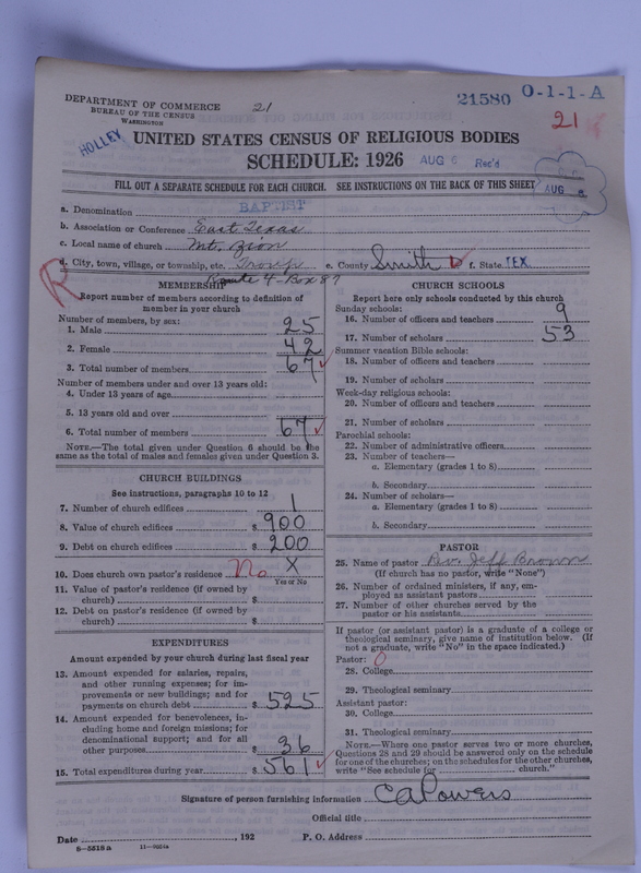 Scan of Negro Baptist: 21580