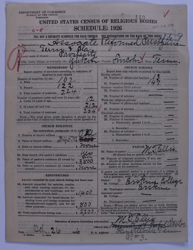 Scan of Associate Reformed Presbyterian Church: 113