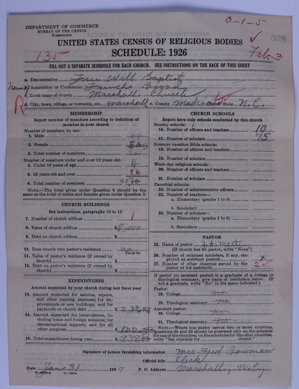 Scan of Free Will Baptists: 328
