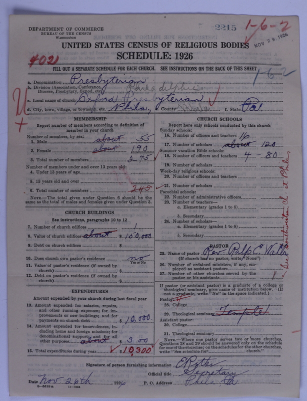 Scan of Presbyterian Church in the United States of America: 2215
