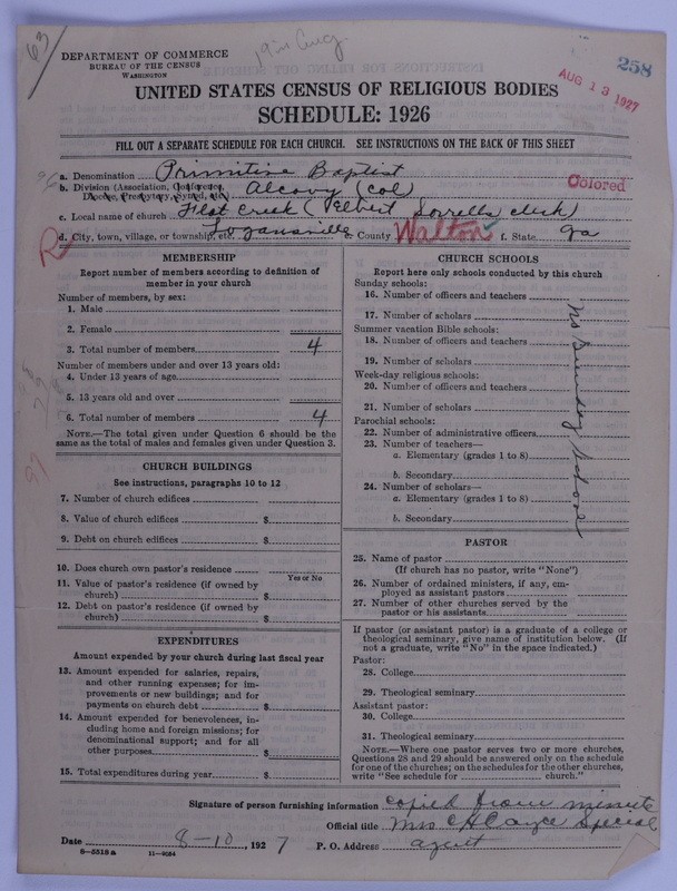 Scan of Colored Primitive Baptists: 258