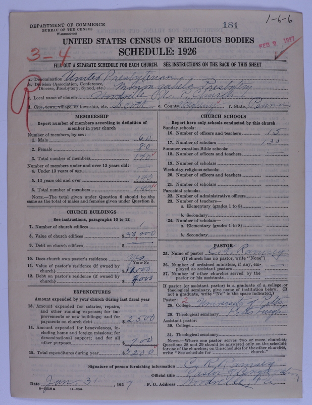 Scan of United Presbyterian Church of North America: 181