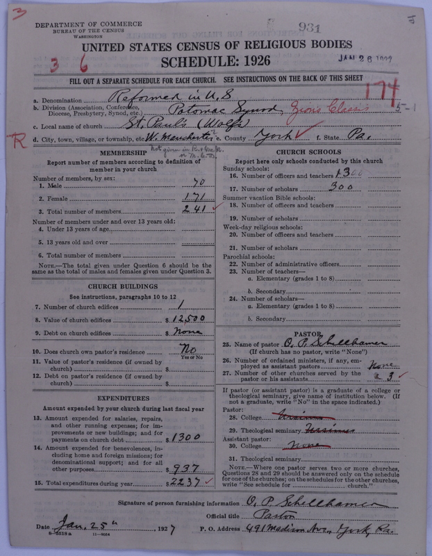 Scan of Reformed Church in the United States: 931
