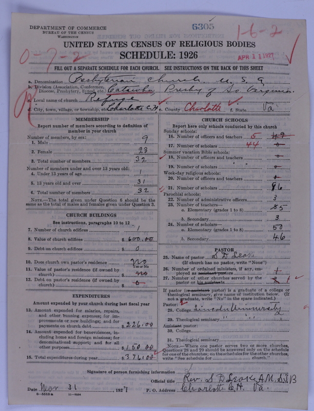 Scan of Presbyterian Church in the United States of America: 6305