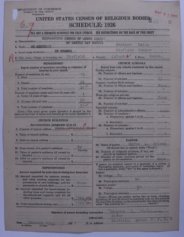 Scan of Reorganized Church of Jesus Christ of Latter Day Saints: 9