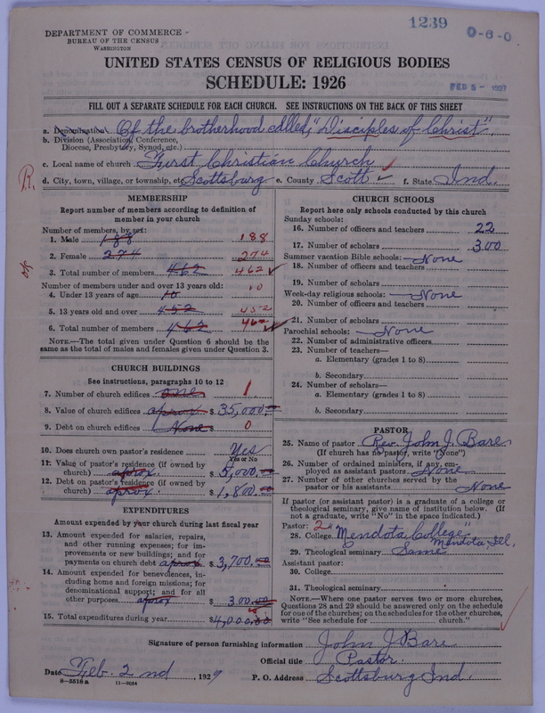 Scan of Disciples of Christ: 1239