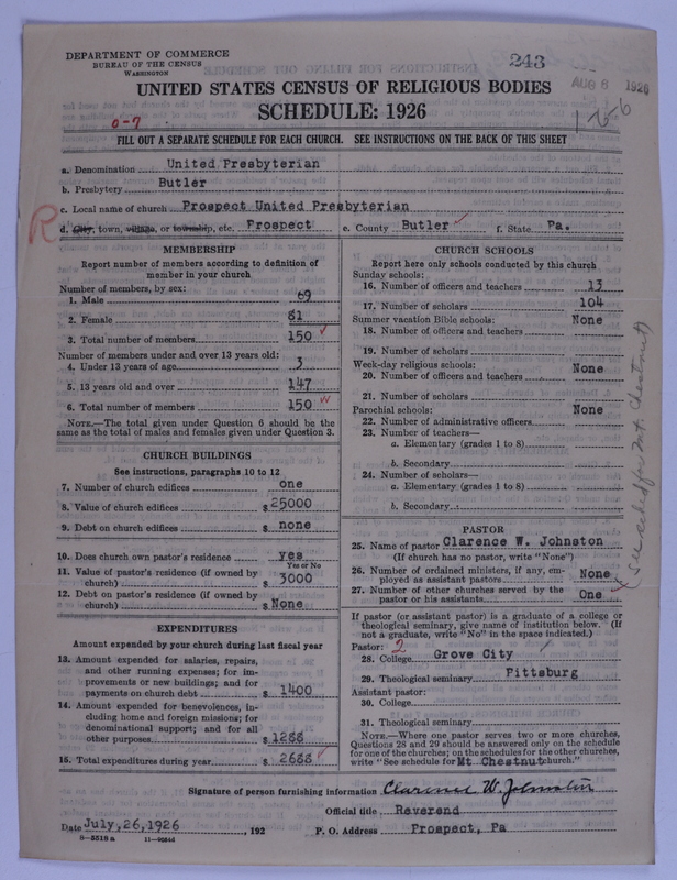 Scan of United Presbyterian Church of North America: 243