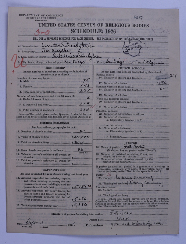 Scan of United Presbyterian Church of North America: 897