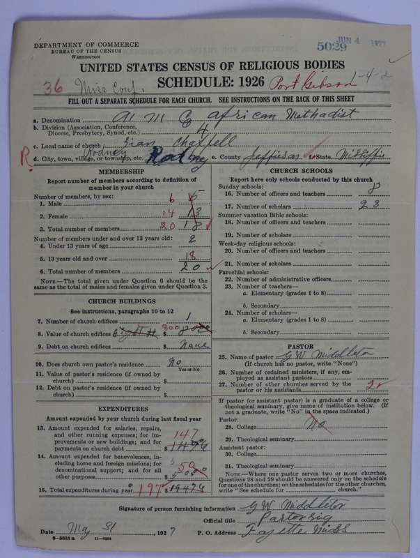 Scan of African Methodist Episcopal Church: 5029