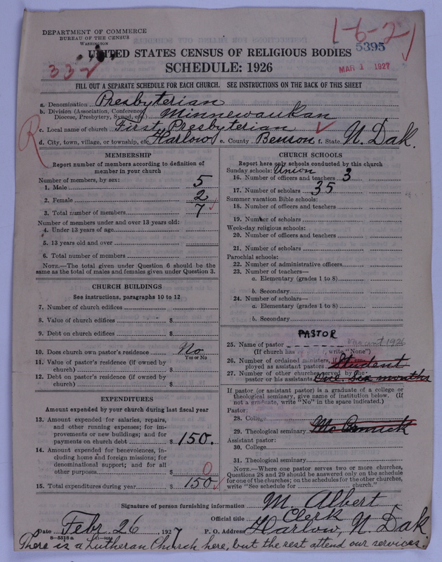 Scan of Presbyterian Church in the United States of America: 5395