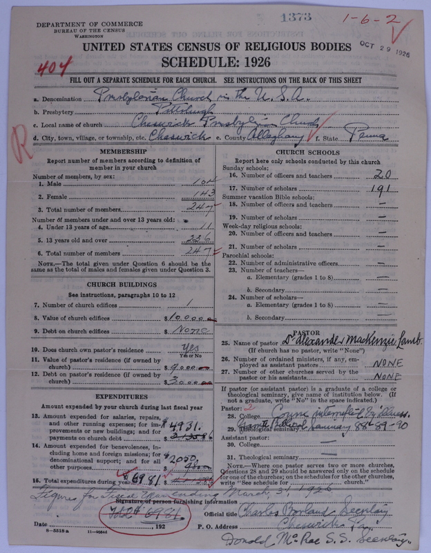 Scan of Presbyterian Church in the United States of America: 1373
