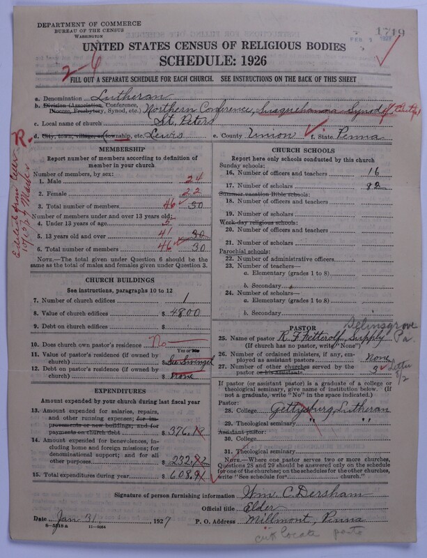 Scan of United Lutheran Church in America: 1719