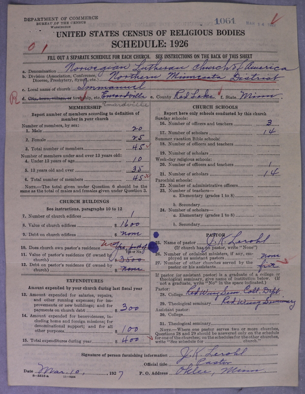 Scan of Norwegian Lutheran Church of America: 1061