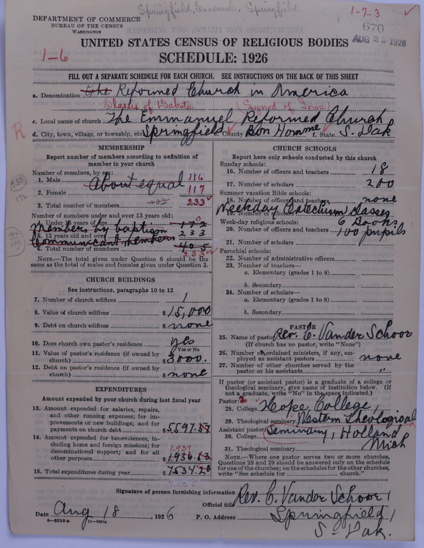 Scan of Reformed Church in America: 670