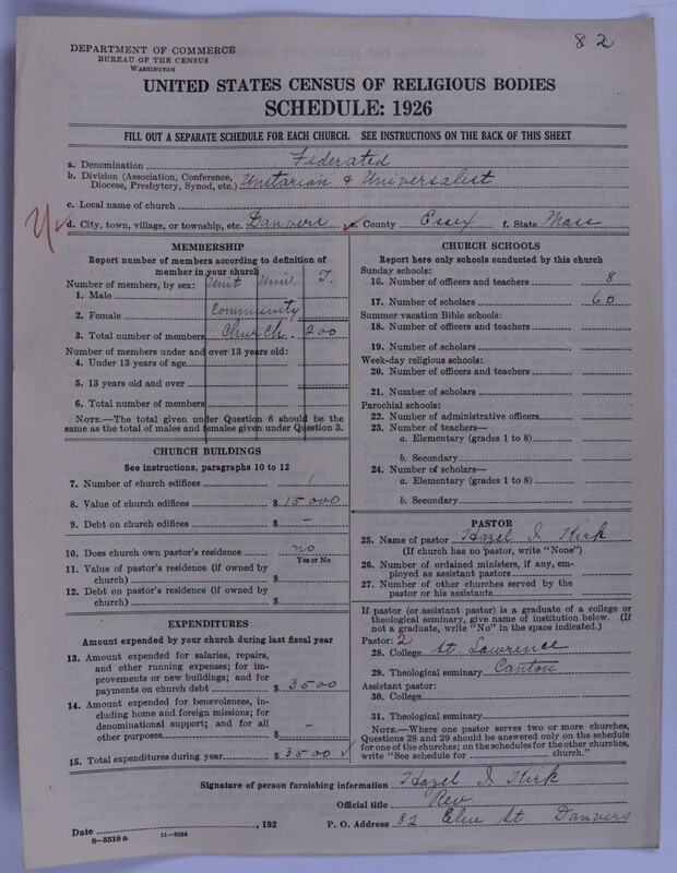 Scan of Federated Churches: 82