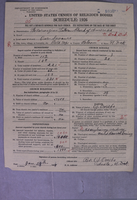 Scan of Norwegian Lutheran Church of America: 1699