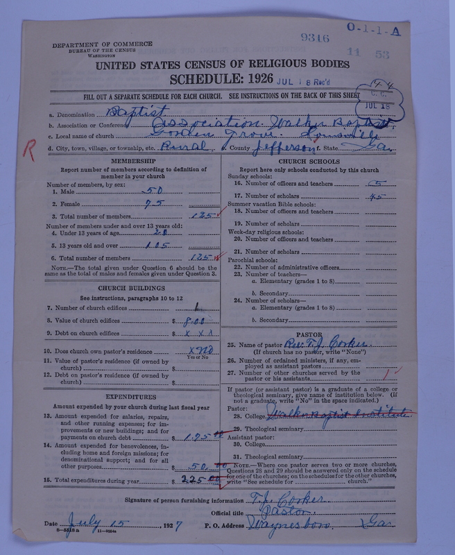 Scan of Negro Baptists: 9316