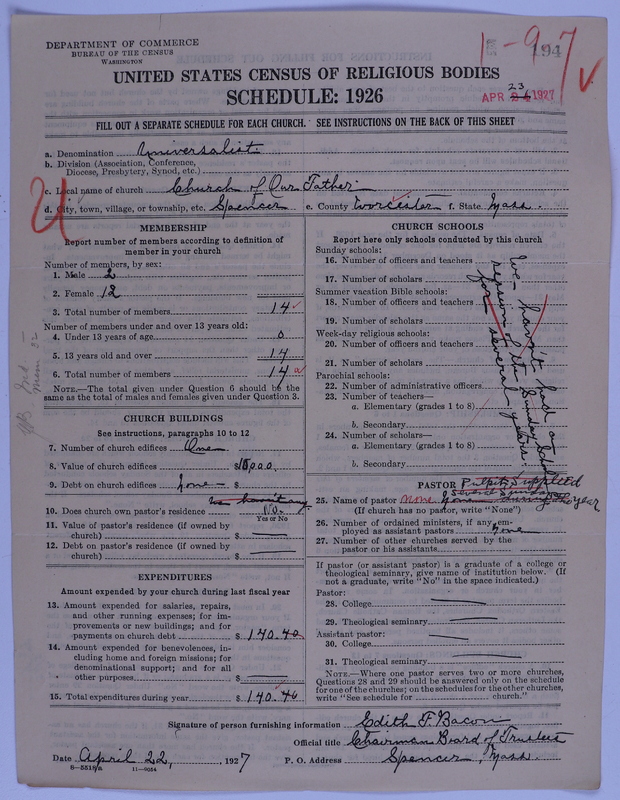 Scan of Universalist Church: 194