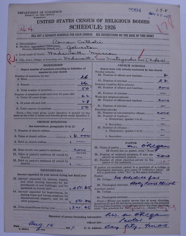 Scan of Roman Catholic Church: 9994