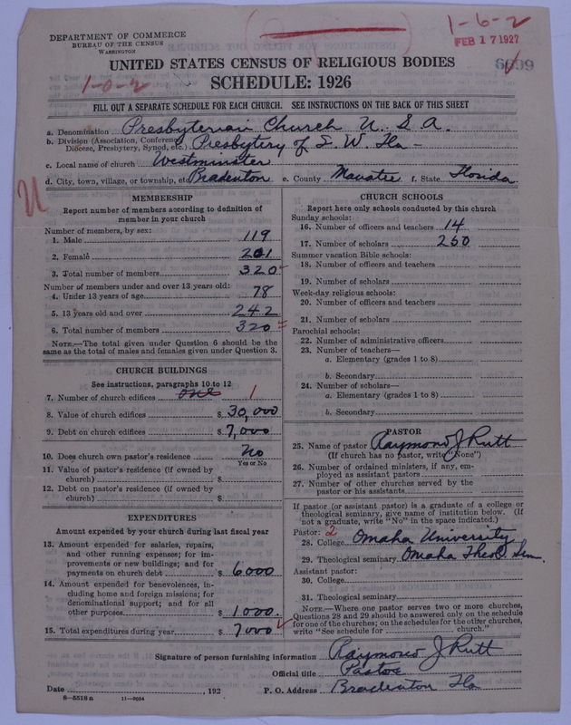 Scan of Presbyterian Church in the United States of America: 6699