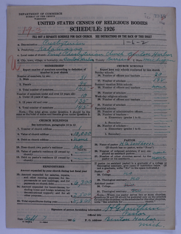 Scan of Presbyterian Church in the United States of America: 3948