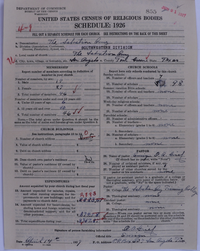Scan of Salvation Army: 855