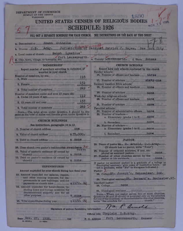 Scan of Roman Catholic Church: 1880