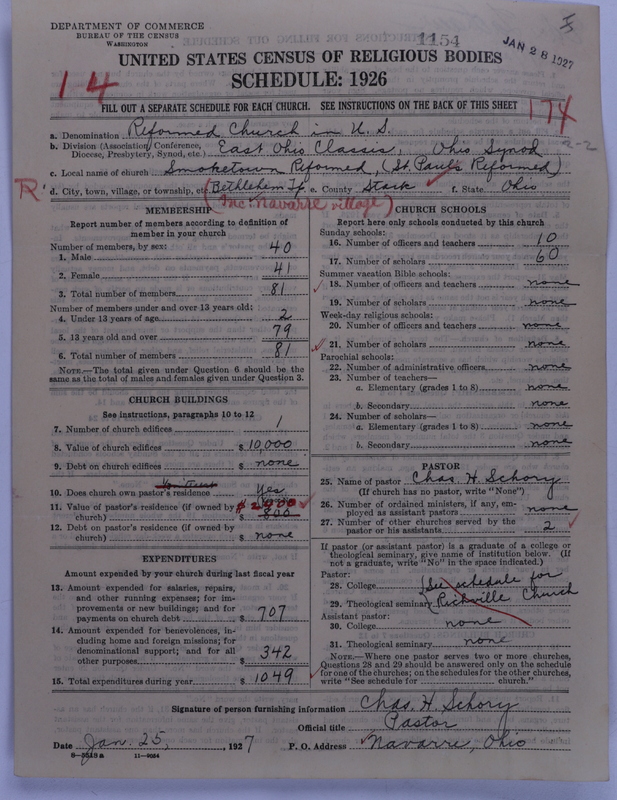 Scan of Reformed Church in the United States: 1154