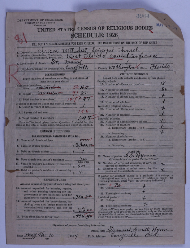 Scan of African Methodist Episcopal Church: 3964