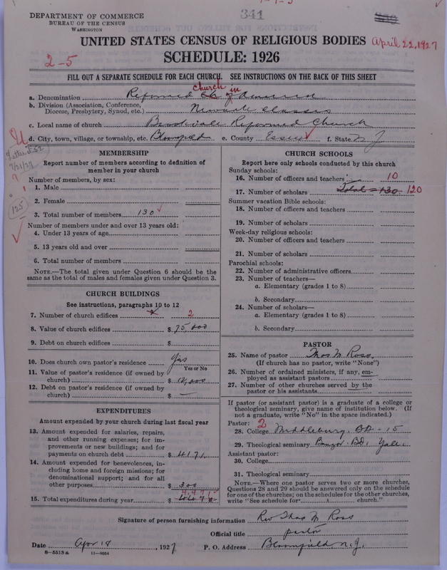 Scan of Reformed Church in America: 341