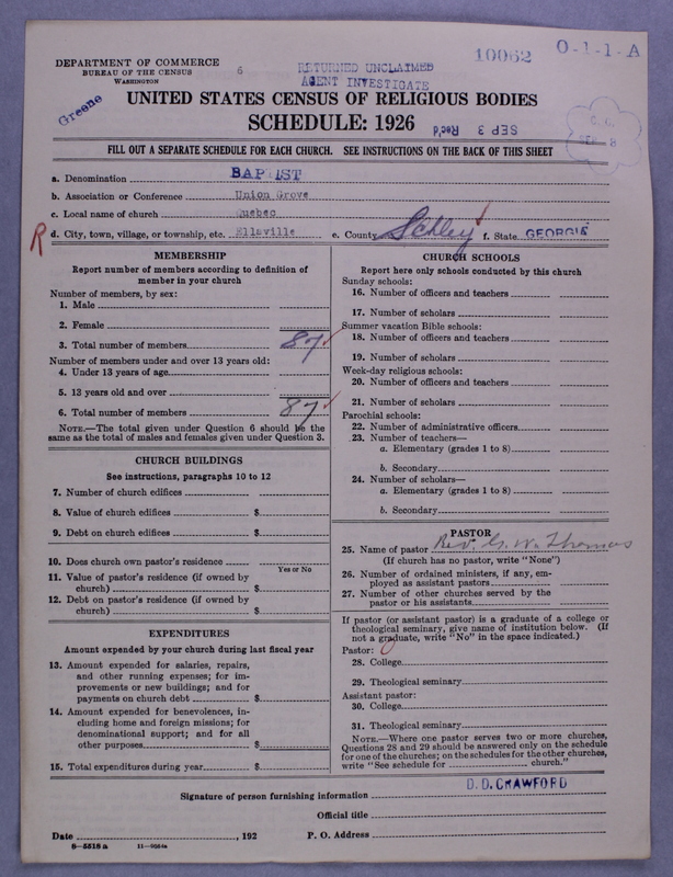 Scan of Negro Baptists: 10062
