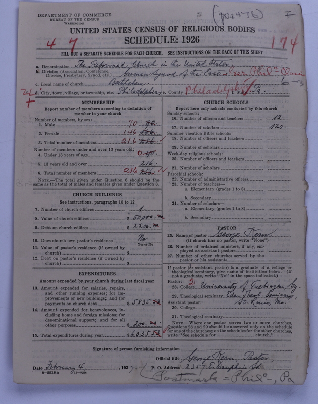 Scan of Reformed Church in the United States: 734